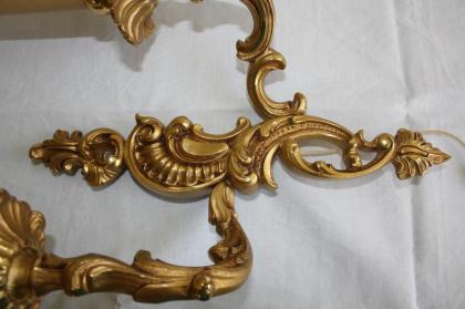 Wandlampe vergoldet