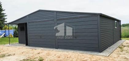 Blechgarage 9x6m Metallgarage Carport und Garage Schuppen für Garten ID277