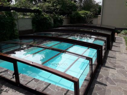 Pooldach PRESTIGE 9, 50m x 4, 00m (4, 88) x 0, 60m vormontiert
