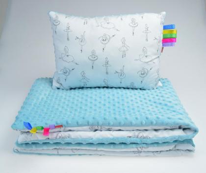 Babybettenset Minky Öko-Tex Zertifizierung Babybettwäsche Kissen 30x40 Decke 75x