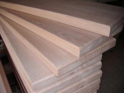 HOLZTREPPENSTUFEN STUFEN HOLZBELEG BETON EICHE ESCHE BUCHE UNLACKIERT 85x28x4cm