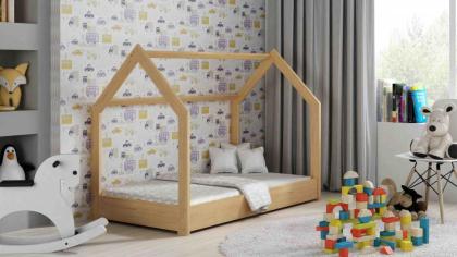 Bett 80x160 Kinderbett Kinderhaus Holzbett Hausbett Babybett Kiefer