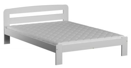 Ehebett mit Lattenrost Jugendbett Gästebett Weiß KBD01