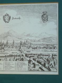 Alte Grafik von Innsbruck 58x43, 5 (B072)