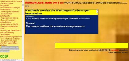 Deutsch-englisch Text uebersetzen Maschinenelemente (Kette Riemen, Zahnrad Getri