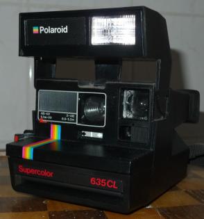 POLAROID SUPERCOLOR 635 CL, 2-4ft 0.6-1.2m, Autofokus, Blitzlicht.