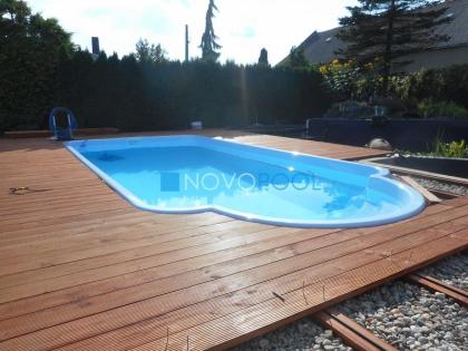 GFK POOL Schwimmbecken 10, 0 x 3, 20 x 1, 50 SET Schwimmpool Fertigbecken