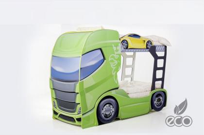 Babybett Kinderbett Jugendbett Autobett Holz Bett 3 FARBEN Truck+2 245/ 93 cm