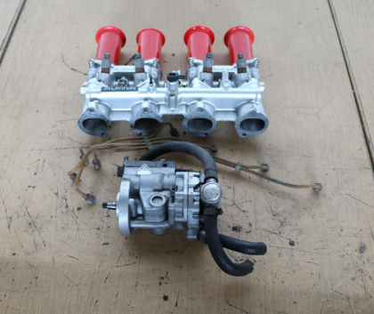 BMW 02 & NK & 21 & E28 original ALPINA A4 Einzeldrosselanlage M10 Motor RAR
