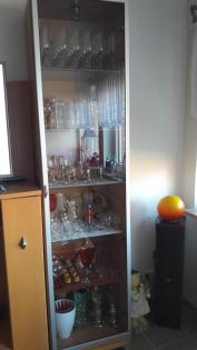 SCHRANKWAND MASSIV HOLZ 3TEILIG