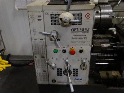 Drehmaschine Optimum, Typ D420x1000 DPA, Id.-Nr. 3401160 DPA, 4, 5 kW