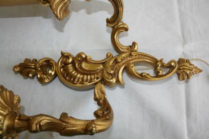 Wandlampe vergoldet