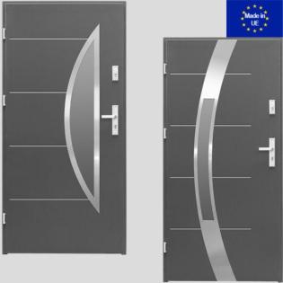 Haustür L5/ L6 Eingangstür Stahltür 80/ 90cm InvesDoor Design 5 Farben