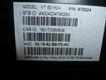 Receiver Vantage VT 50 HD+ Nr. 40