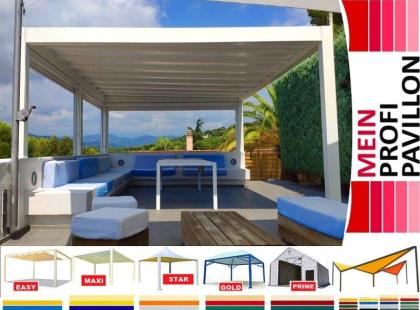 Pavillon Pergola 5x3m Überdachung neu personalisierte Farben wasserdicht Zelt Ca