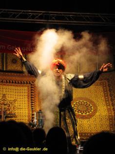 ALADIN - orientalischer Zauberer, Fakir u. Feuerspucker f. Event, Firmenfeier pr