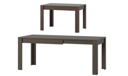 Tisch Syrius Wenge 120-190x80x76 cm Esszimmertisch Tischplatte ausziehbar 190cm 