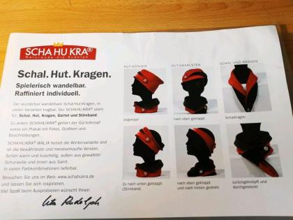 SCHAHUKRA Schal Hut Kragen Stirnband Gürtel