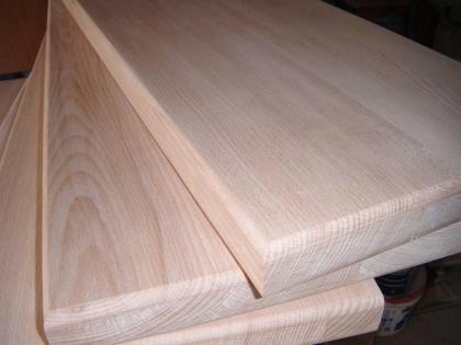 13 x HOLZTREPPENSTUFEN STUFEN BUCHE BEIZE ZWEISEITIG KLAR 1x Podest 89x87, 5cm N