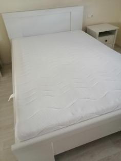 1 Jahres Bett Komfortbett Evelyn 140 x 200 cm mit Lattenrost Alpinweiß