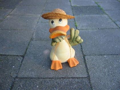 Tierfiguren aus Keramik - Ente + Gans Dekorationsfigur Dekoration