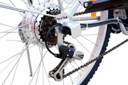 Elektrofahrrad Schwarz 118x116x63cm Fahrrad Elektro Motor Pedelec 26