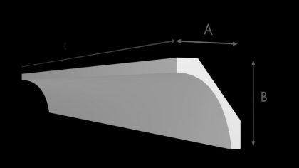 FA6 Polystyrol Stuckleiste Lichtprofile LED indirekte Beleuchtung