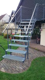 Metallzaun, Metalltreppen, Tor, Tore, Gelander