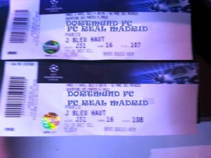 Ticket für das Finale der Championsleague