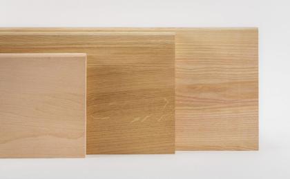 HOLZTREPPENSTUFEN HOLZTREPPE ESCHENHOLZ MASSIVHOLZSTUFE LACKIERT 85x28x4cm