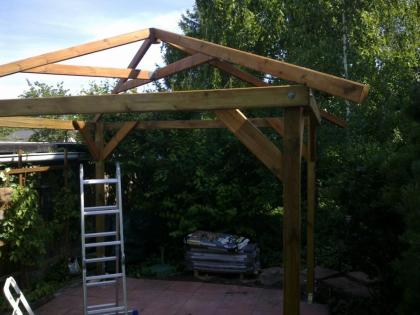 Aufbauservice von Fasssaunas , , Grill Kotas , Garten-Pavillons