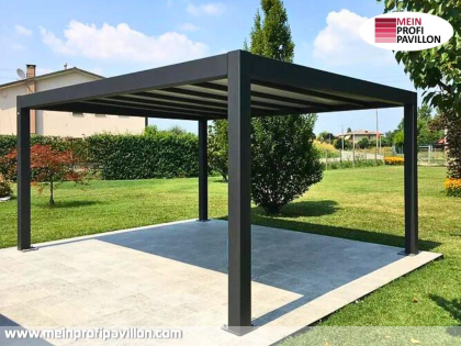Pavillon 5x5 Überdachung Pagodenzelt Festzelt Pvc Terrassendach Pergola Terrasse