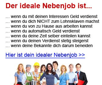 Suchst du den idealen Nebenjob? 