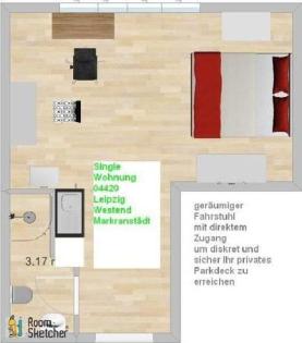 Single APTO AMUEBLADO 1 DORMITORIO- Leipzig Oeste Long let Rentals