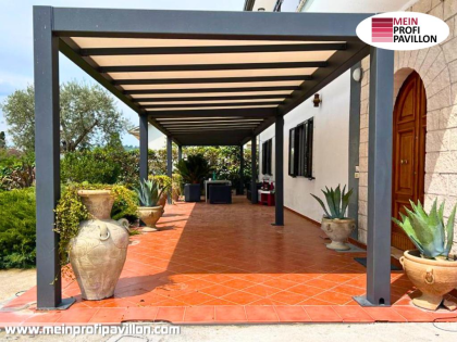 Pergola 6x5 Überdachung Pavillon Terrassenüberdachung Zelt Terrasse Sonnenschutz