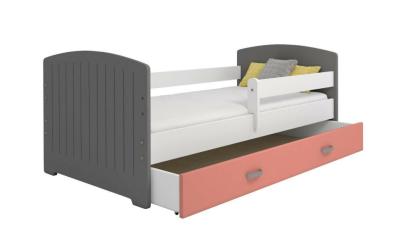 Bett Babybett Kinderbett Juniorbett 160x80 + Lattenrost + Schublade Einzelbett K