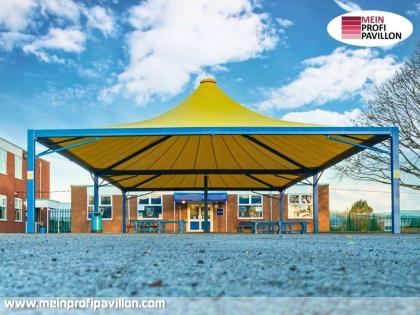 Pavillon 11x11 Überdachung Pagodenzelt Festzelt Pvc Terrassendach Pergola Terras