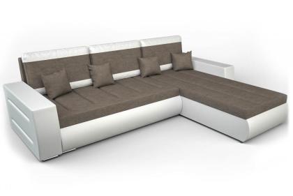 Sofa Couch Ecksofa Eckcouch Schlaffunktion Bettkasten - LAMBRO