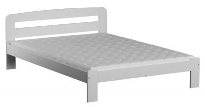 Bett Weiß Holzbett mit Lattenrost Matratze Kieferholz Kinderbett Schaummatratze
