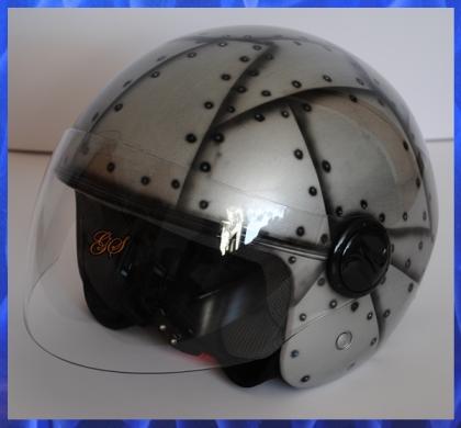 Airbrush! Helm  Design - Blechplatten!