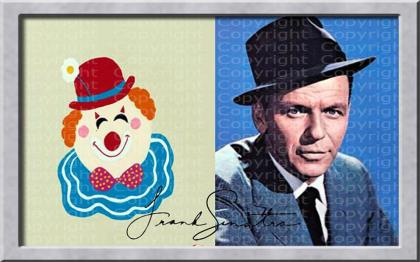 Frank Sinatra Kunstwerk. Souvenir. Kunstdruck. Geschenk. Rarität. Collage. NEU!