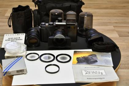 Hasselblad Xpan II Set mit 30mm, 45mm, 90mm, sehr selten, guter Zustand.