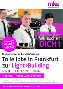 Studentenjobs (w/m/d) auf der Light + Building in Frankfurt!