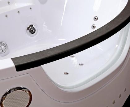 Badewanne Wanne Whirlpool Jacuzzi Eckwanne LED Acryl Lichttherapie 140x140x62 Ba