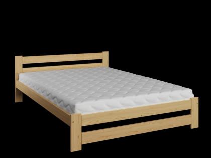 Bett Massivholzbett mit Lattenrost unlackiert unbehandelt Kiefer 90/ 120/ 140/ 1