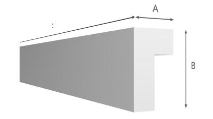 Leiste GK5 XPS 110mmx60mmx12M Vorhangstange Vorhangschiene Verdeckung Krenzleist
