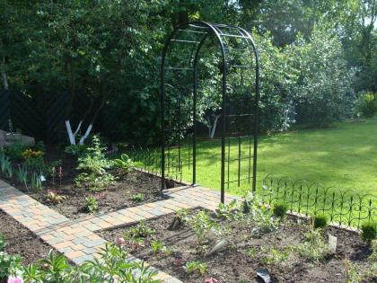Metall Rosenbogen BREMEN Pergola Massiv Gartenbogen Rozenboog Gazebo