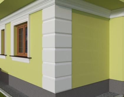 Elevatorische Bone Leisten Leiste B1 Styropor EPS-200 Elevation Dekoration Bauec