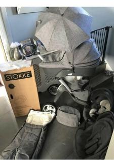 Stokke Xplory 3 in 1 Baby V5 Kinderwagen mit Tragetasche