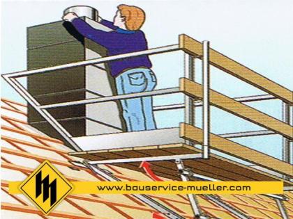 Schornsteingerüst Layher - Vermietung - Baugerüst